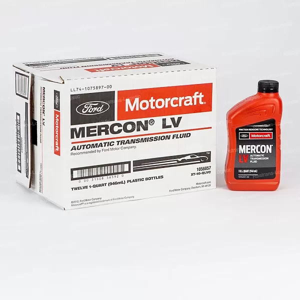 Трансмиссионное масло Ford Motorcraft ATF Mercon LV, для АКПП / ГУР (красный), (США), (1л.)