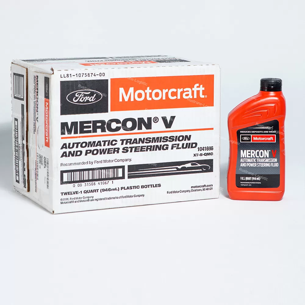 Трансмиссионное масло Ford Motorcraft ATF Mercon V, для АКПП / ГУР (красный), (США), (1л)