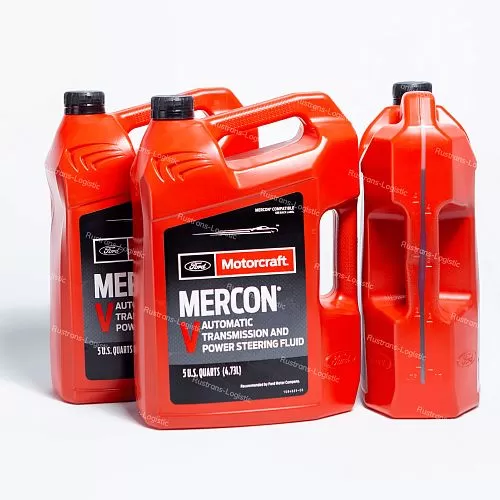 Трансмиссионное масло Ford Motorcraft ATF Mercon V, для АКПП / ГУР (красный), (США), (5л)_8