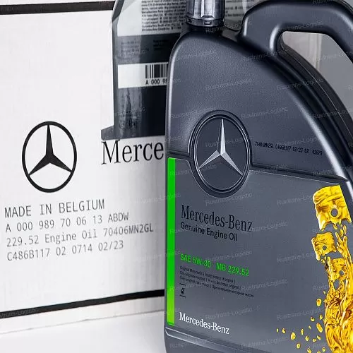 Моторное масло Mercedes-Benz 5W-30 / MB 229.52, бензин/дизель, (Бельгия), (5л)_8