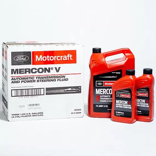 Трансмиссионное масло Ford Motorcraft ATF Mercon V, для АКПП / ГУР (красный), (США), (5л)_11