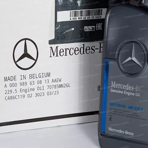 Моторное масло Mercedes-Benz 5W-40 / MB 229.5, бензин/дизель, (Бельгия), (5л)_8