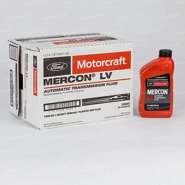 Трансмиссионное масло Ford Motorcraft ATF Mercon LV, для АКПП / ГУР (красный), (США), (1л.)