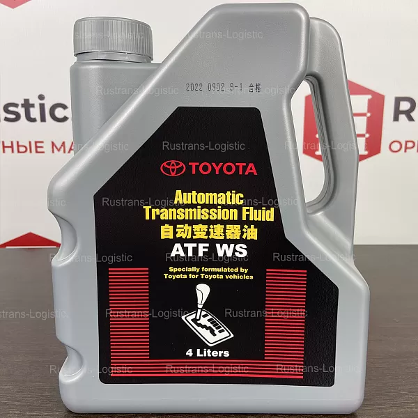 Трансмиссионное масло Toyota ATF WS, для АКПП, (Китай), (4л)