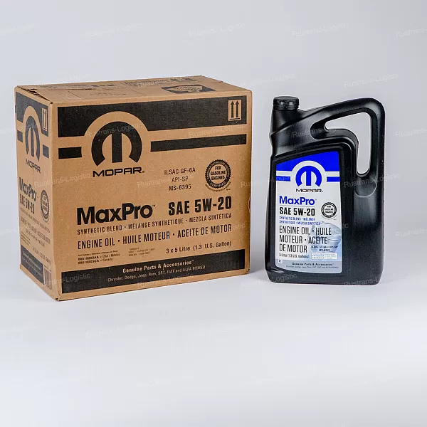 Моторное масло Mopar MaxPro SP 5W-20 / ILSAC GF-6A, MS-6395, бензин, (США), (5л)