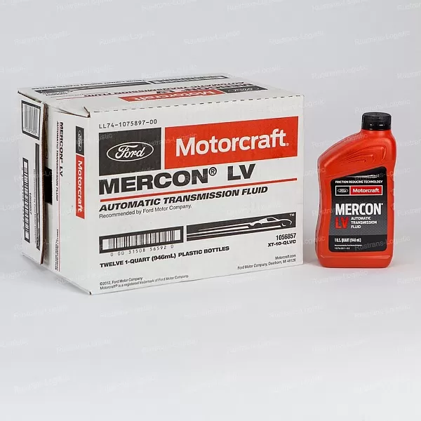 Трансмиссионное масло Ford Motorcraft ATF Mercon LV, для АКПП / ГУР (красный), (США), (1л)