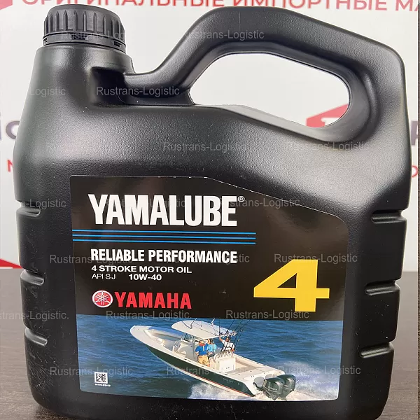 Моторное масло YAMALUBE 4Т SJ 10W-40, для 4-такт. лодочных моторов 4 Stroke, (Сингапур), (4л)